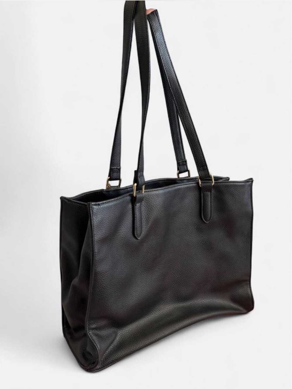 Dolce Vita Black Faux Leather Tote Purse
